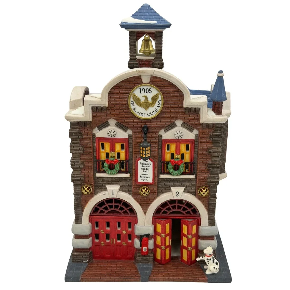 Dept 56 Christmas in the City 42nd St Fire‎ Company 56.58914 Light House Retired